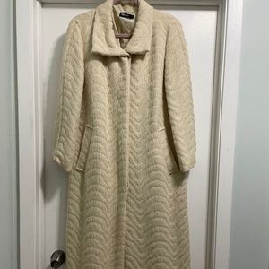 DKNY Womens Long Alpaca Blend Coat - size 12